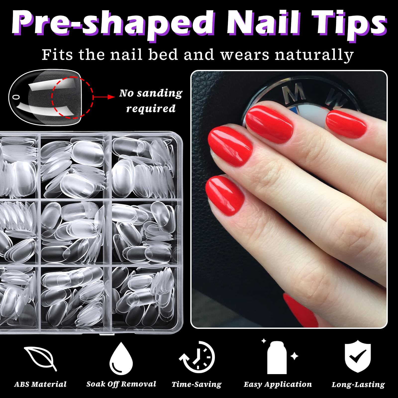 LoveOurHome gift-ready gel nail tips set for friends and family.