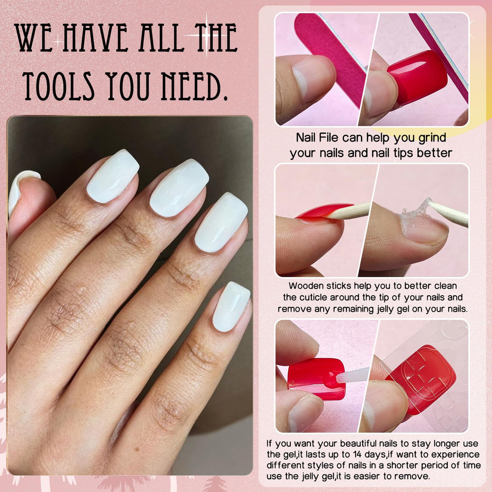 LoveOurHome nail file and remover stick for easy prep and removal.