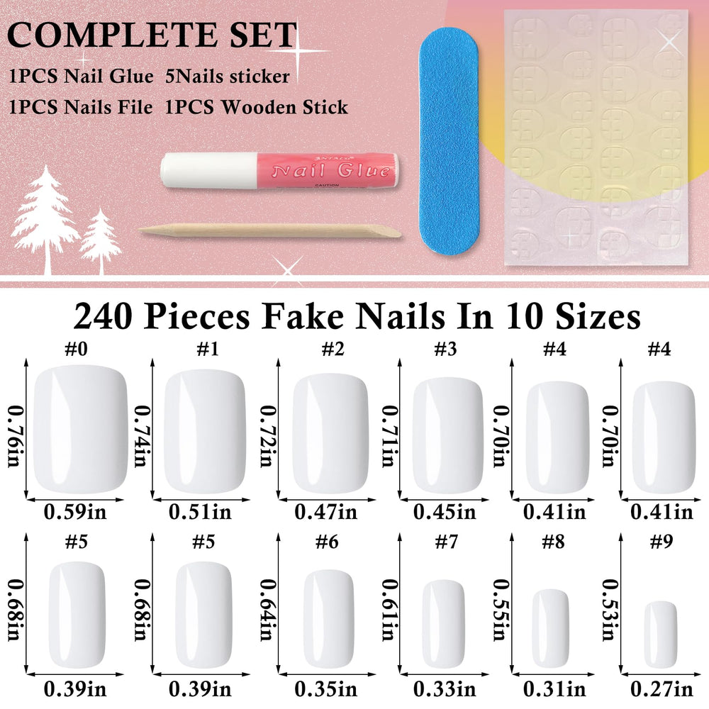 LoveOurHome nail glue tube and stickers for secure, tidy application.