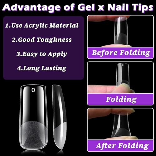 LoveOurHome soft gel nail tips offer flexible, natural-looking square nails.