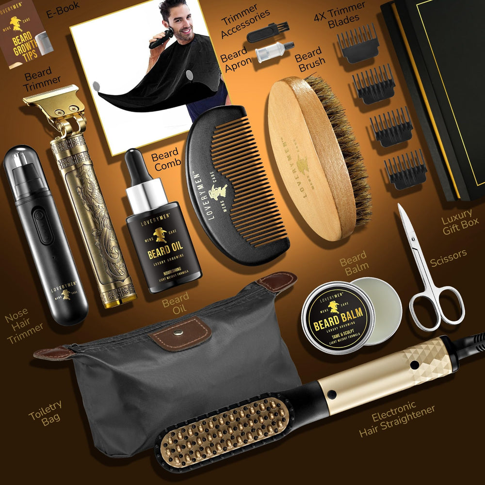LOVERY beard trimmer and nose trimmer for precise grooming