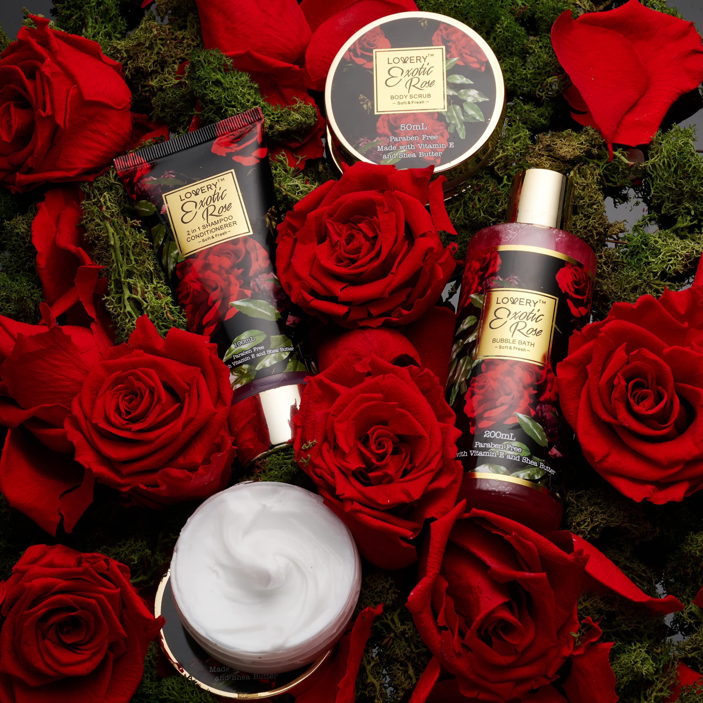 Lovery body lotion rose spa kit nourishing skin for everyday hydration