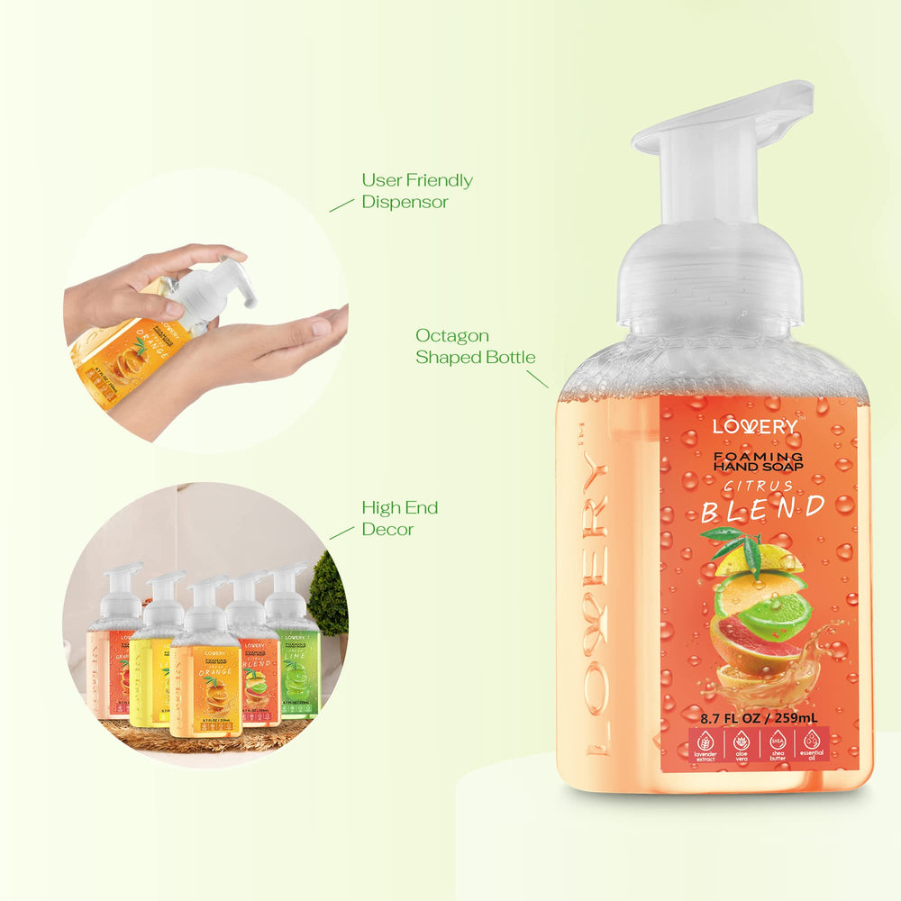 LOVERY Foaming Hand Soap Dispenser Bottle for easy, mess-free use