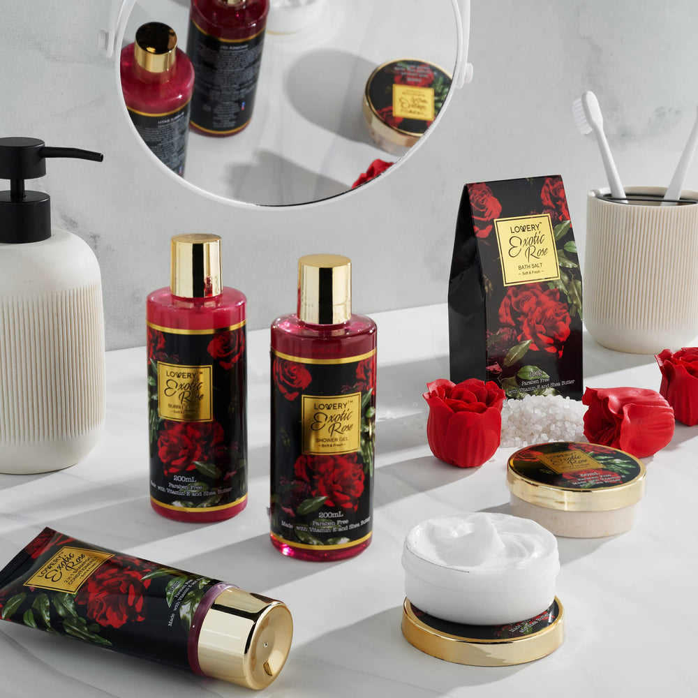 Lovery rose petals soap petals highlighting natural fragrance during bathing