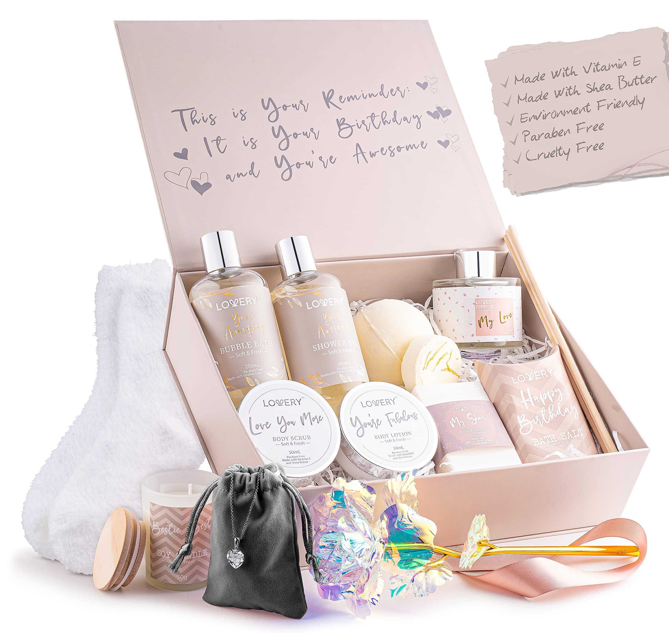 LOVERY spa bath set close-up offering a luxurious at home moment.