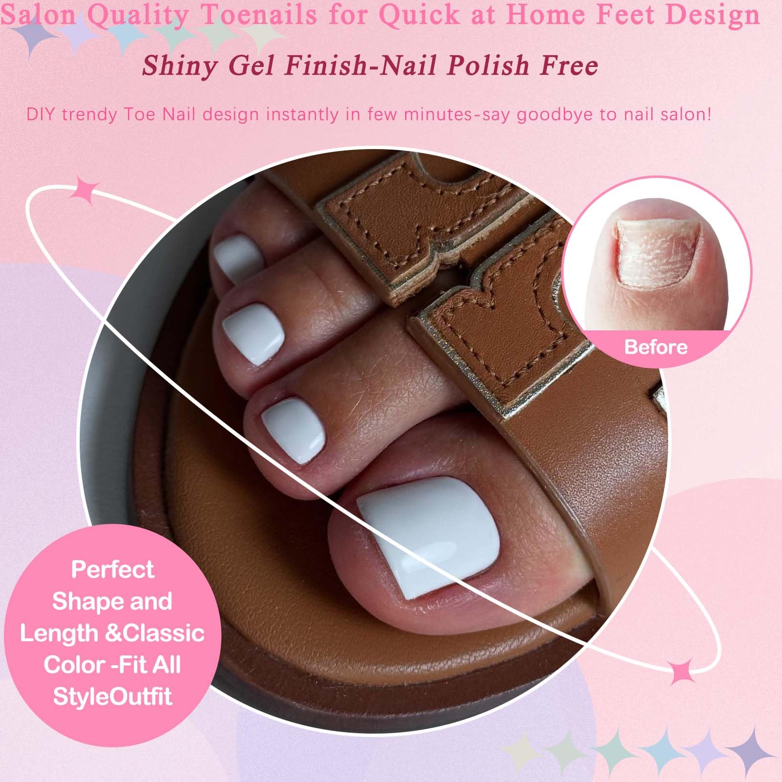 LoveOurHome includes 12 sizes for a precise fit across most toes.