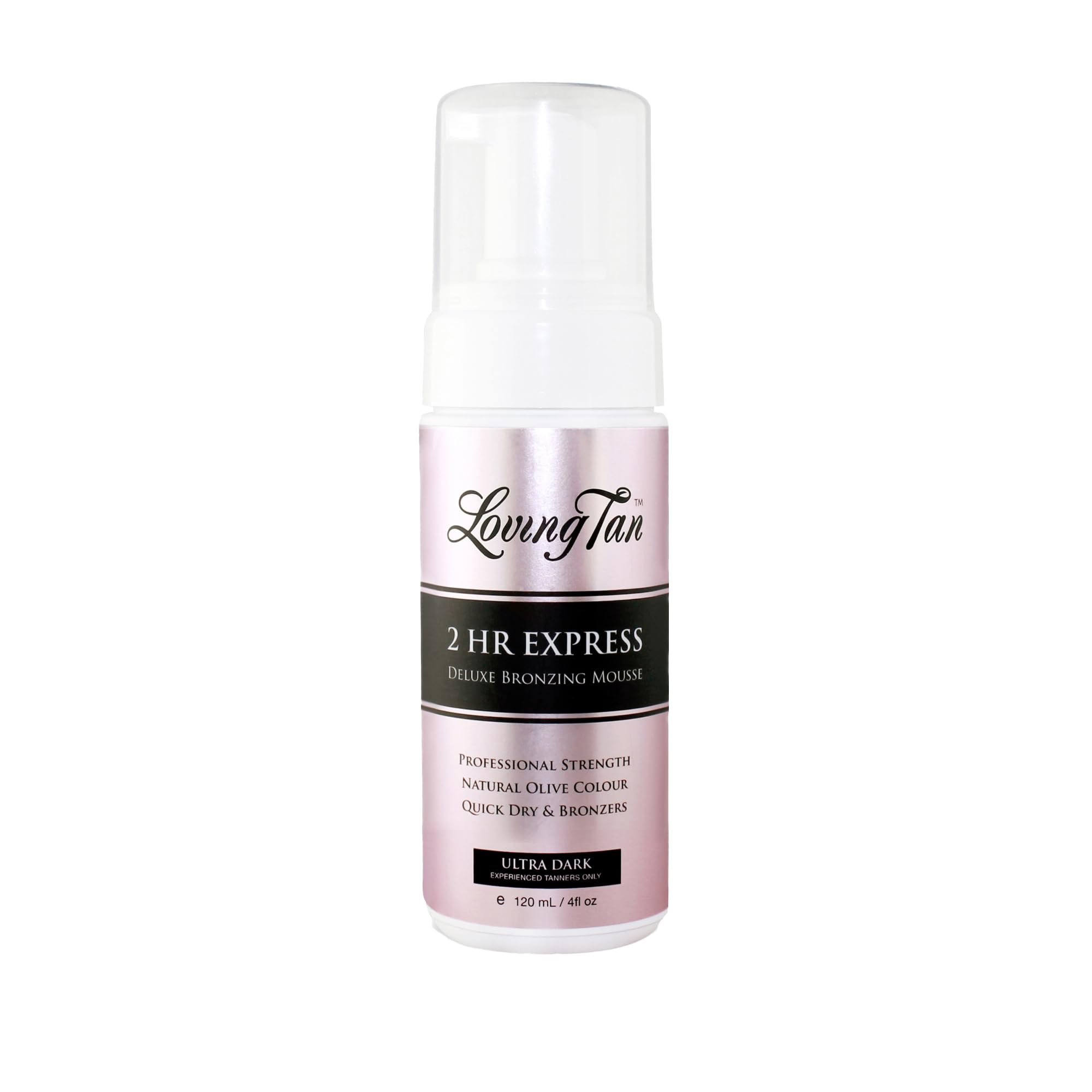 Loving Tan 2HR Express Mousse bottle for natural color