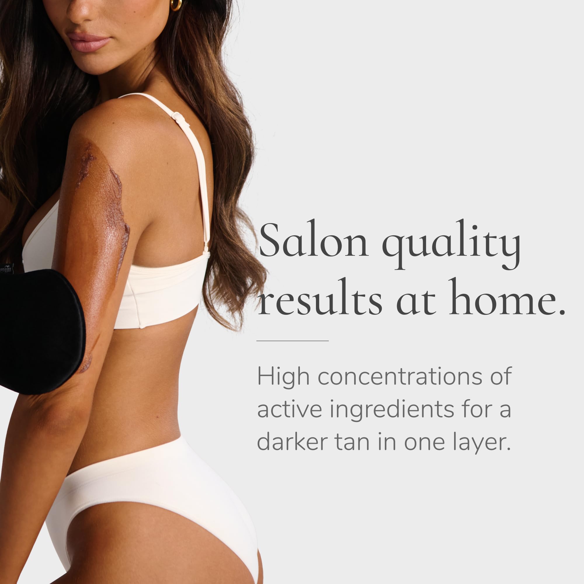 Loving Tan color guide image for even application and streak-free results