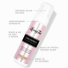 Loving Tan 2 HR Express color guide bronzer on skin for even tone