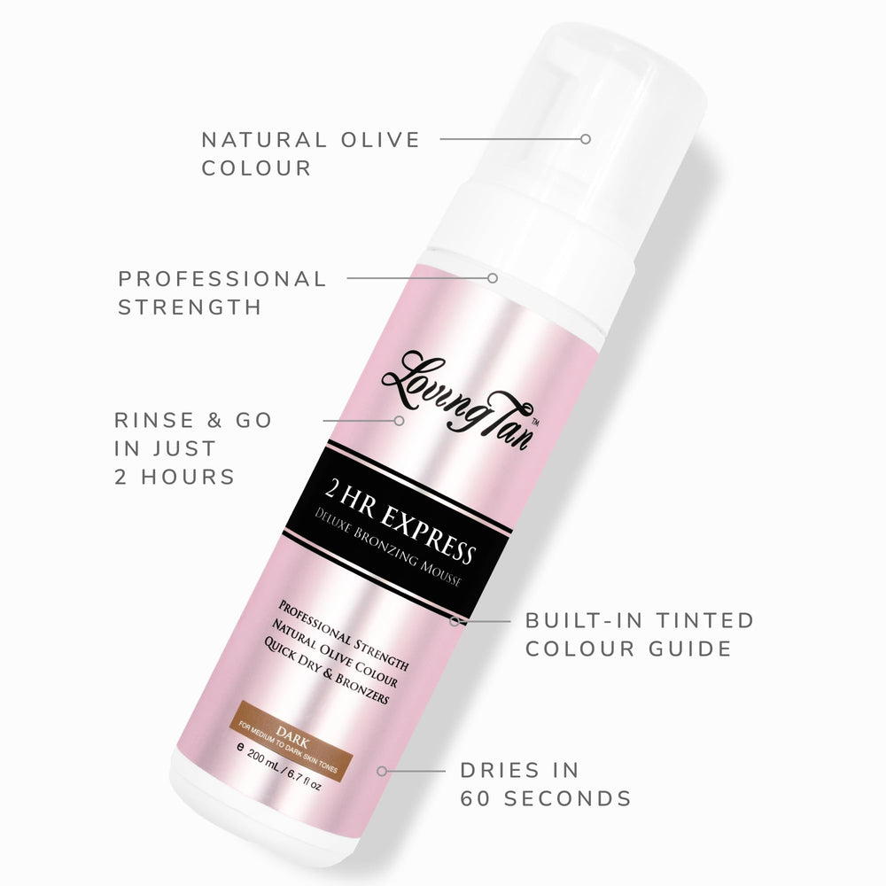 Color guide foam visible on skin to guide a streak-free finish
