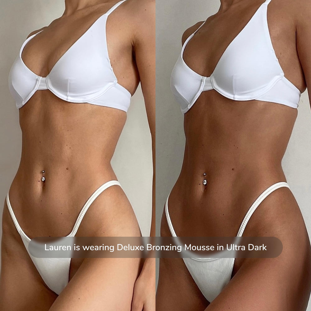 Loving Tan Deluxe Australia-made formula signaling salon-quality results.