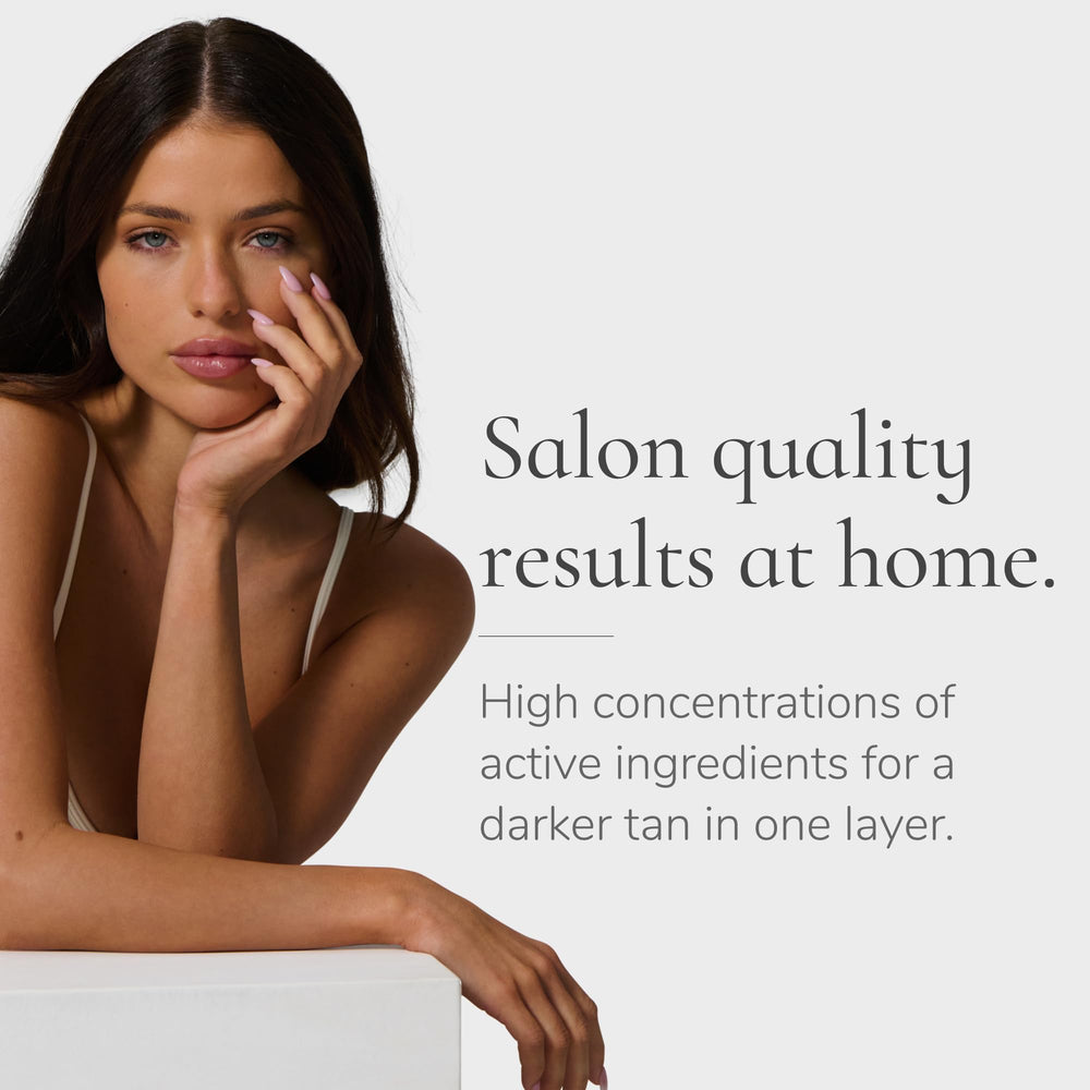 Loving Tan Deluxe Gradual Tan Lotion bottle highlights easy daily use for building shade.