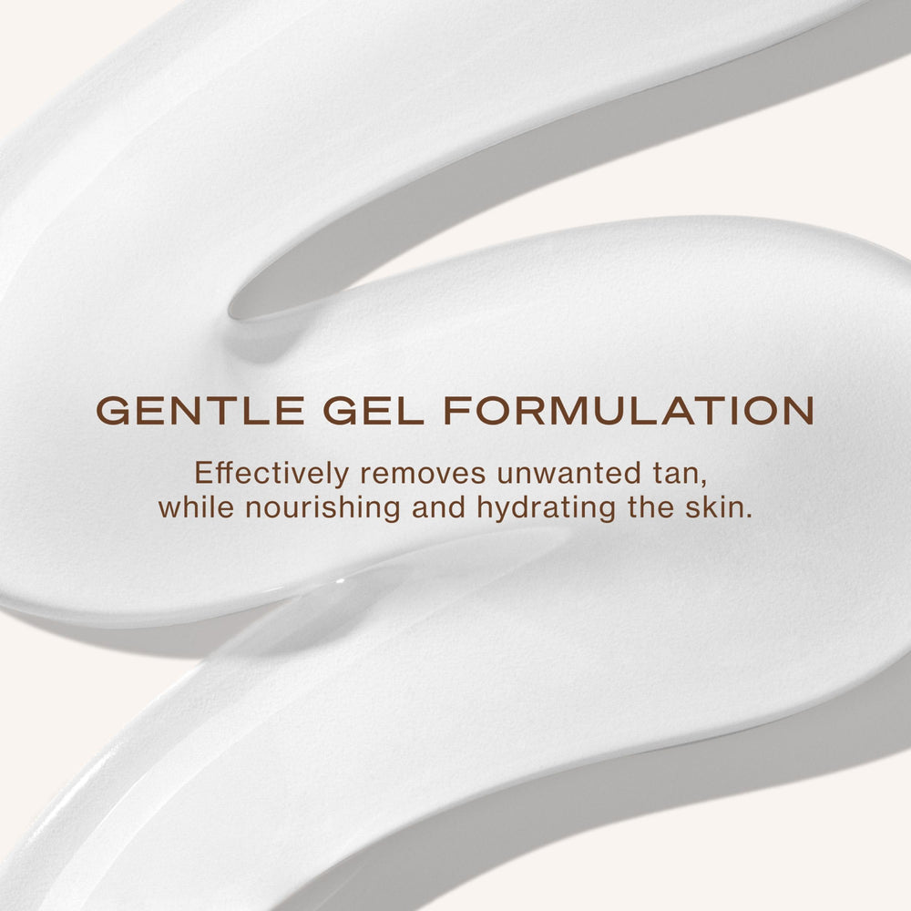 Loving Tan Deluxe Tan Remover Gel application ready to prime skin