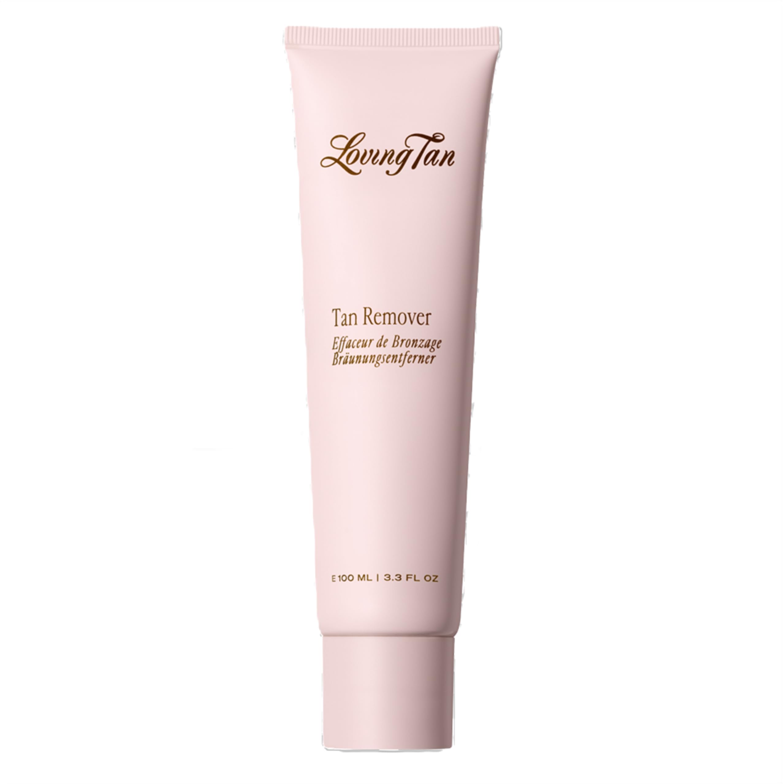 Loving Tan Deluxe Tan Remover Gel bottle showing easy self-tan removal