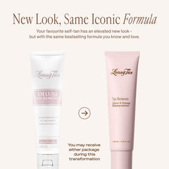 Loving Tan Deluxe Tan Remover Gel close-up highlighting gentle formula