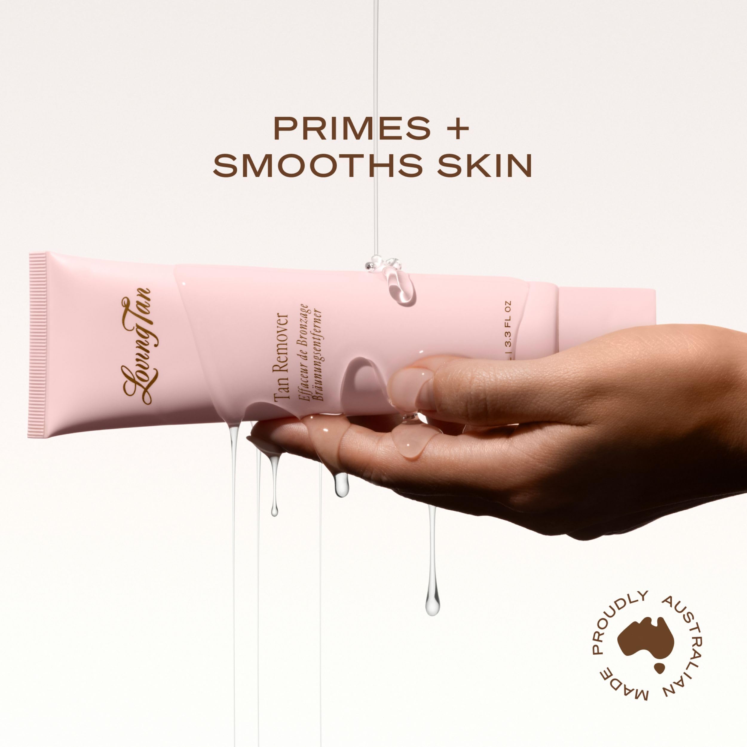 Loving Tan Deluxe Tan Remover Gel packaging with premium finish