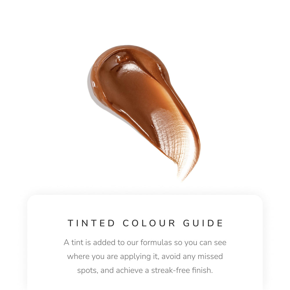 Loving Tan face serum pump demonstrates precise application and lightweight, hydrating feel.