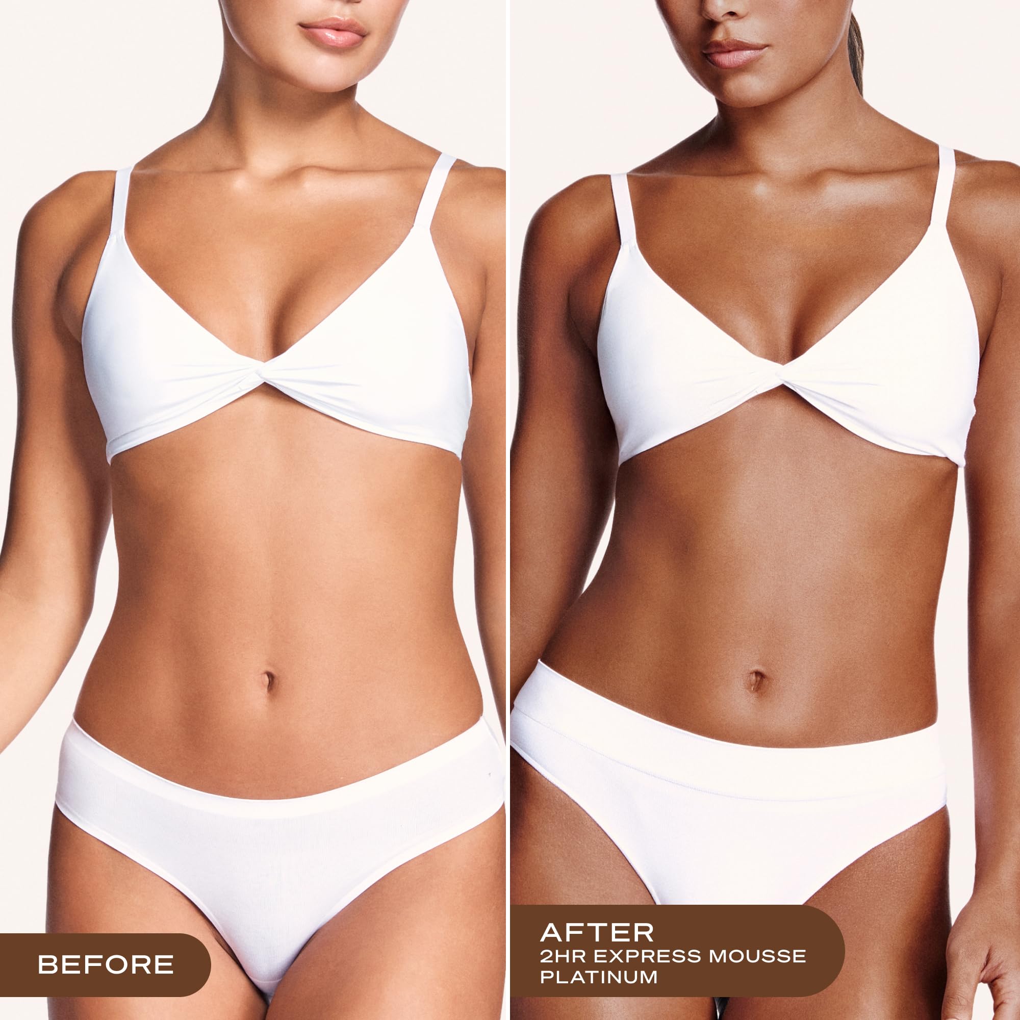 Loving Tan Platinum color guide in action helps streak-free results.