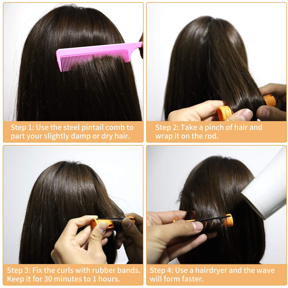 Lovppy durable plastic curlers ideal for DIY salon use