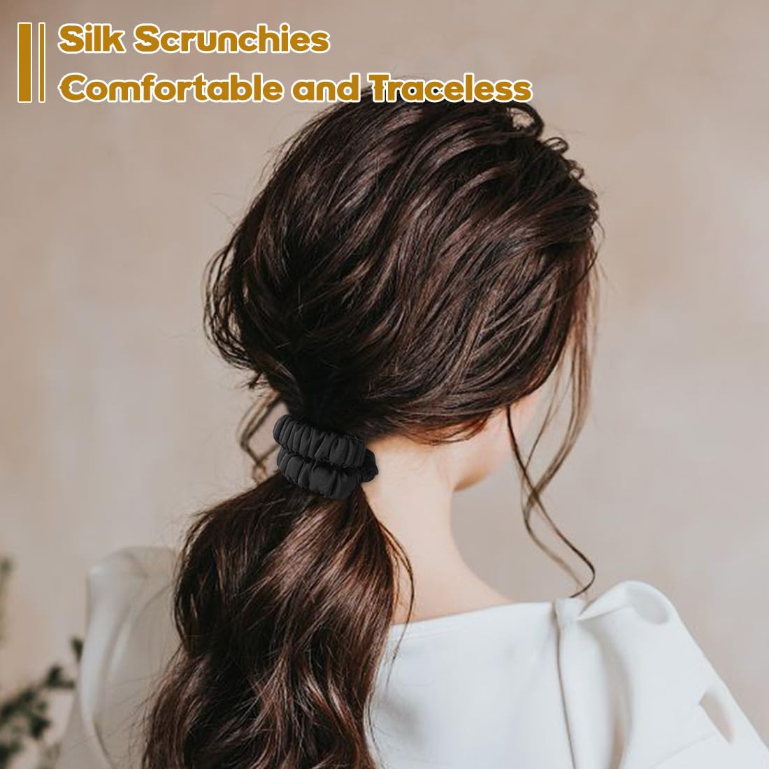 Regalo ideal: conjunto de coleteros de seda LOVUITEN para mujeres y niñas.
