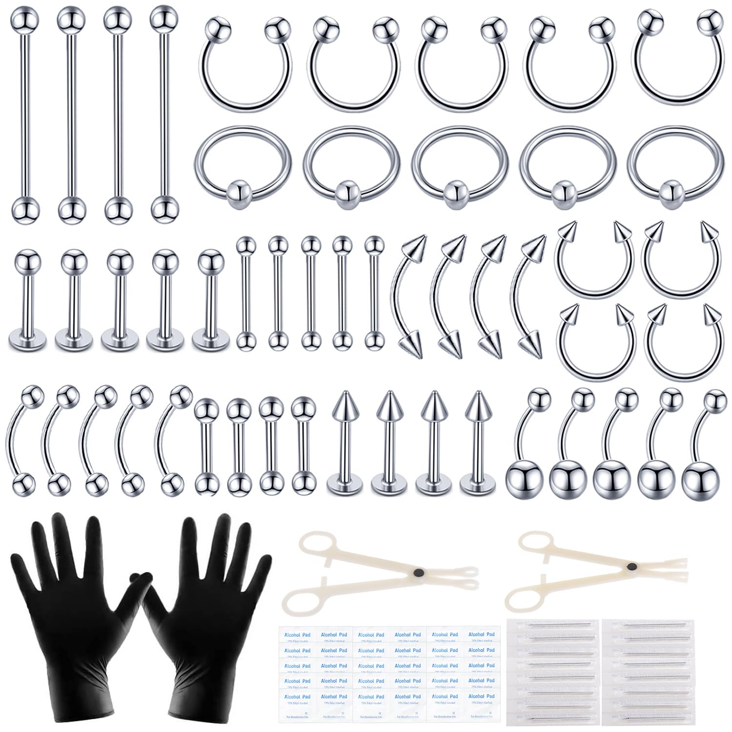 LÓYAL BOOK kit de perforación con joyería para varias perforaciones