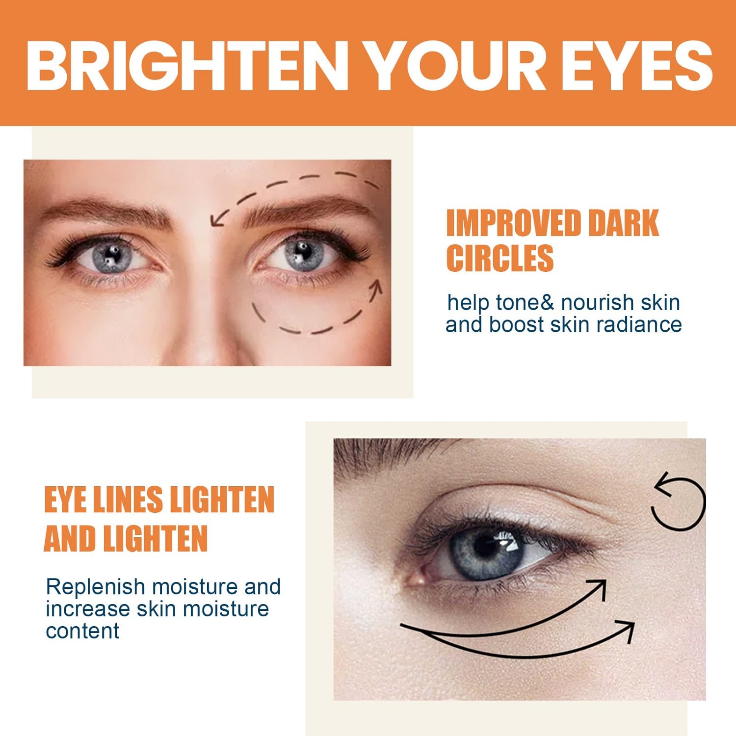LOYOTICE Barra iluminadora para ojos con efecto suave y duradero