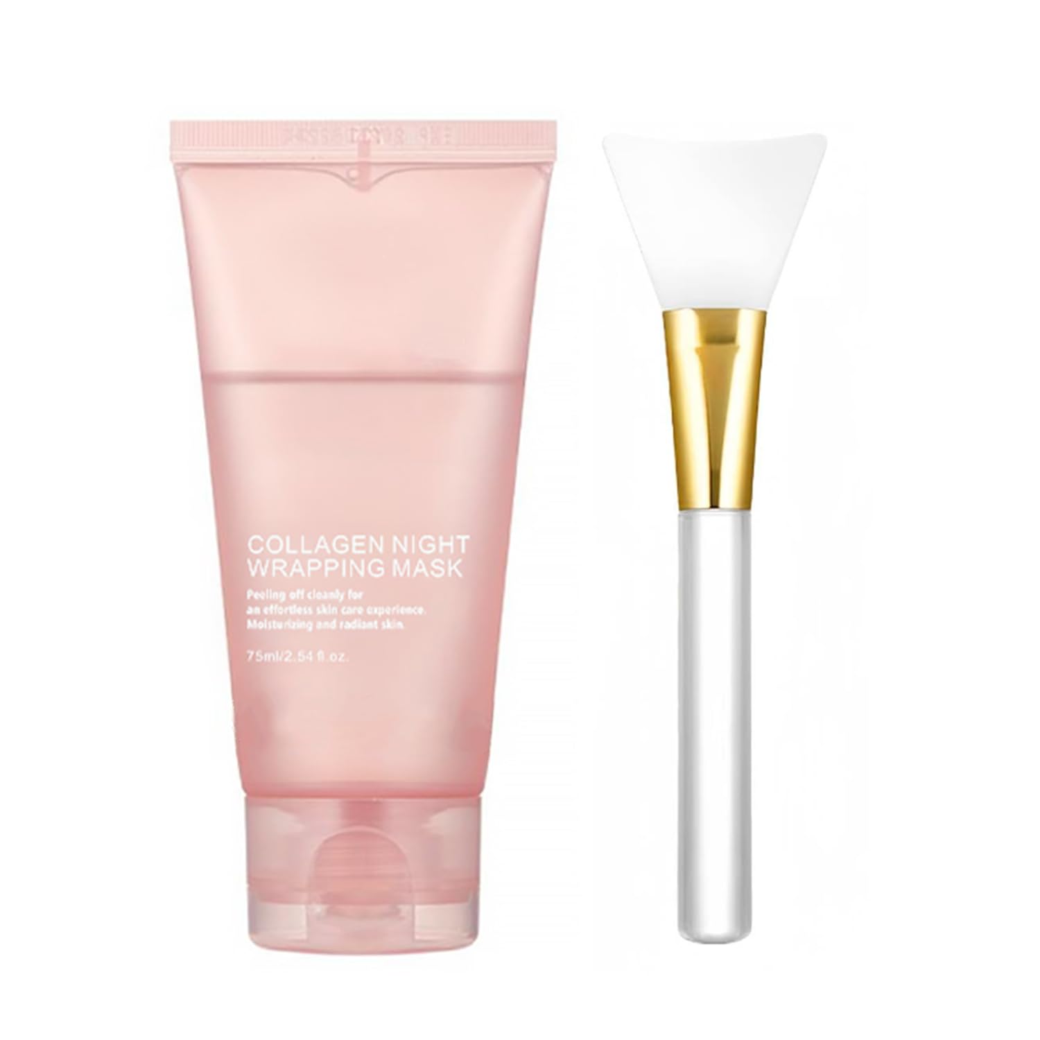 LOYOTICE Collagen: mascarilla nocturna con brocha para hidratación profunda durante la noche
