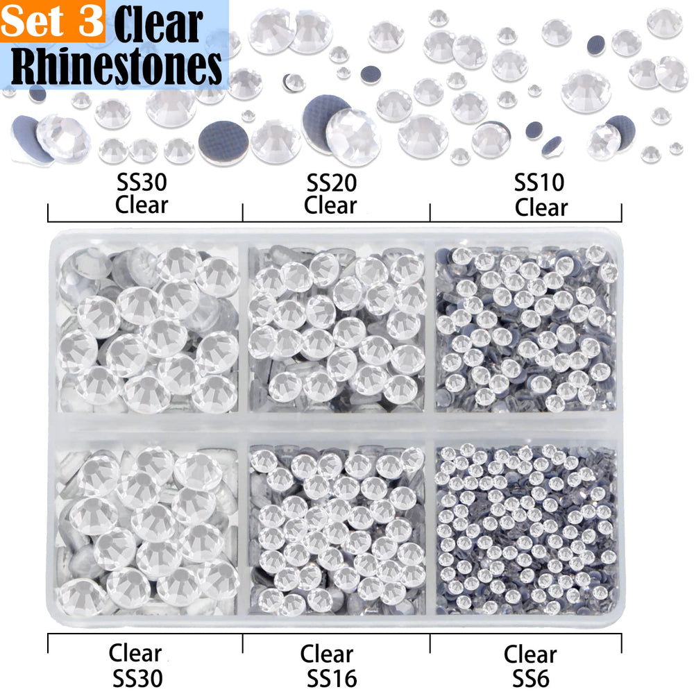 Piedras LPBeads de tamaños SS6 a SS30 para diseños detallados.