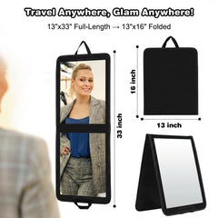 LPHUMEX portable folding mirror fits in a dance bag for on-the-go rehearsals.
