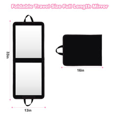 LPHUMEX travel mirror with hanging handle for easy camping setup.