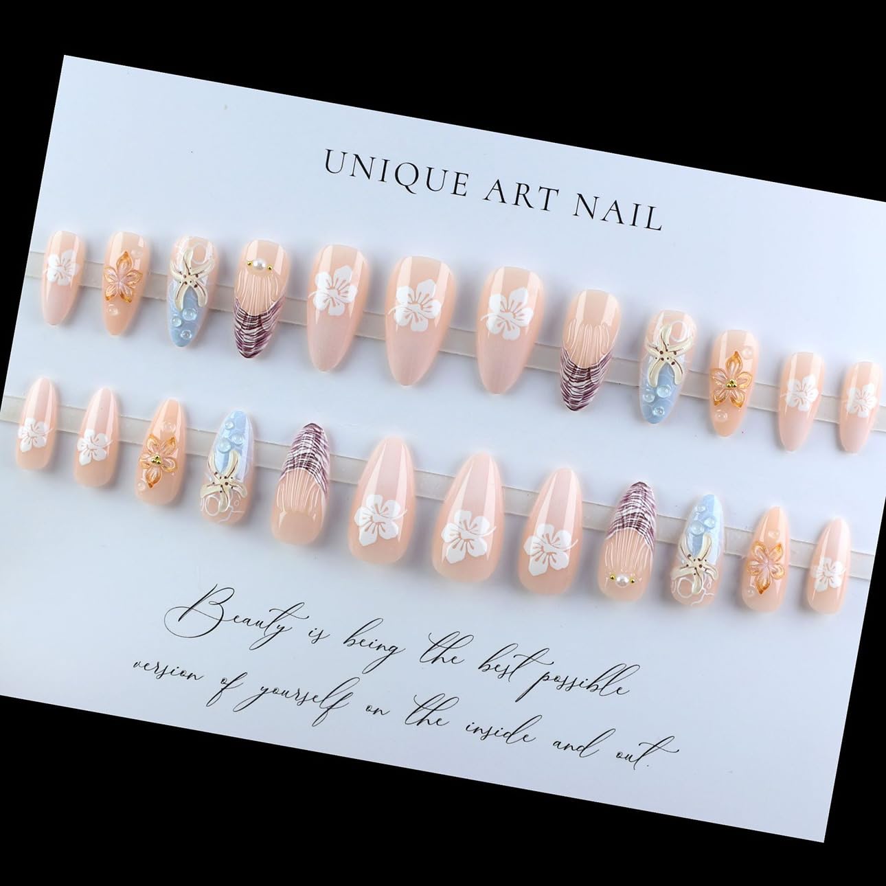 LPOODDNU 24-piece nail kit with 10 sizes for a perfect fit