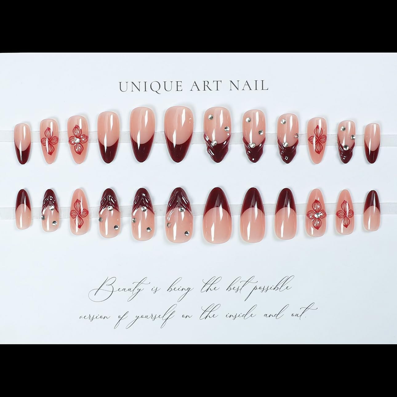 LPOODDNU 24-piece nail kit with multiple sizes for precise fit