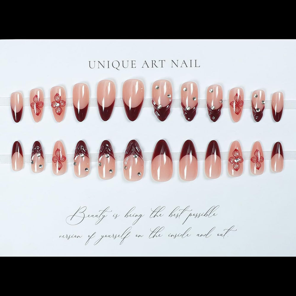 LPOODDNU 24-piece nail kit with multiple sizes for precise fit