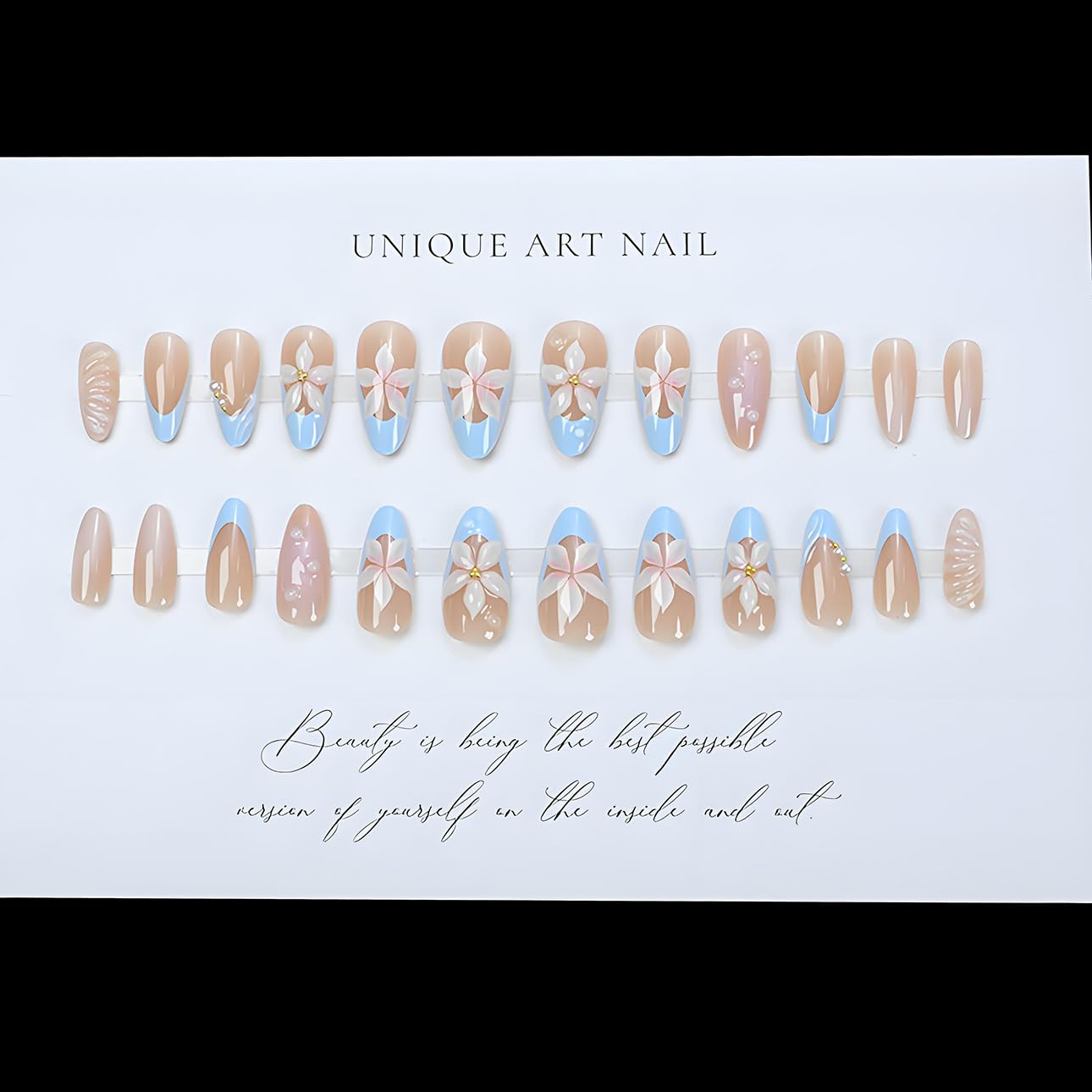 LPOODDNU double adhesive glue tabs enable quick, mess-free nail application.
