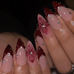 LPOODDNU glossy finish press-on nails provide salon-like shine at home