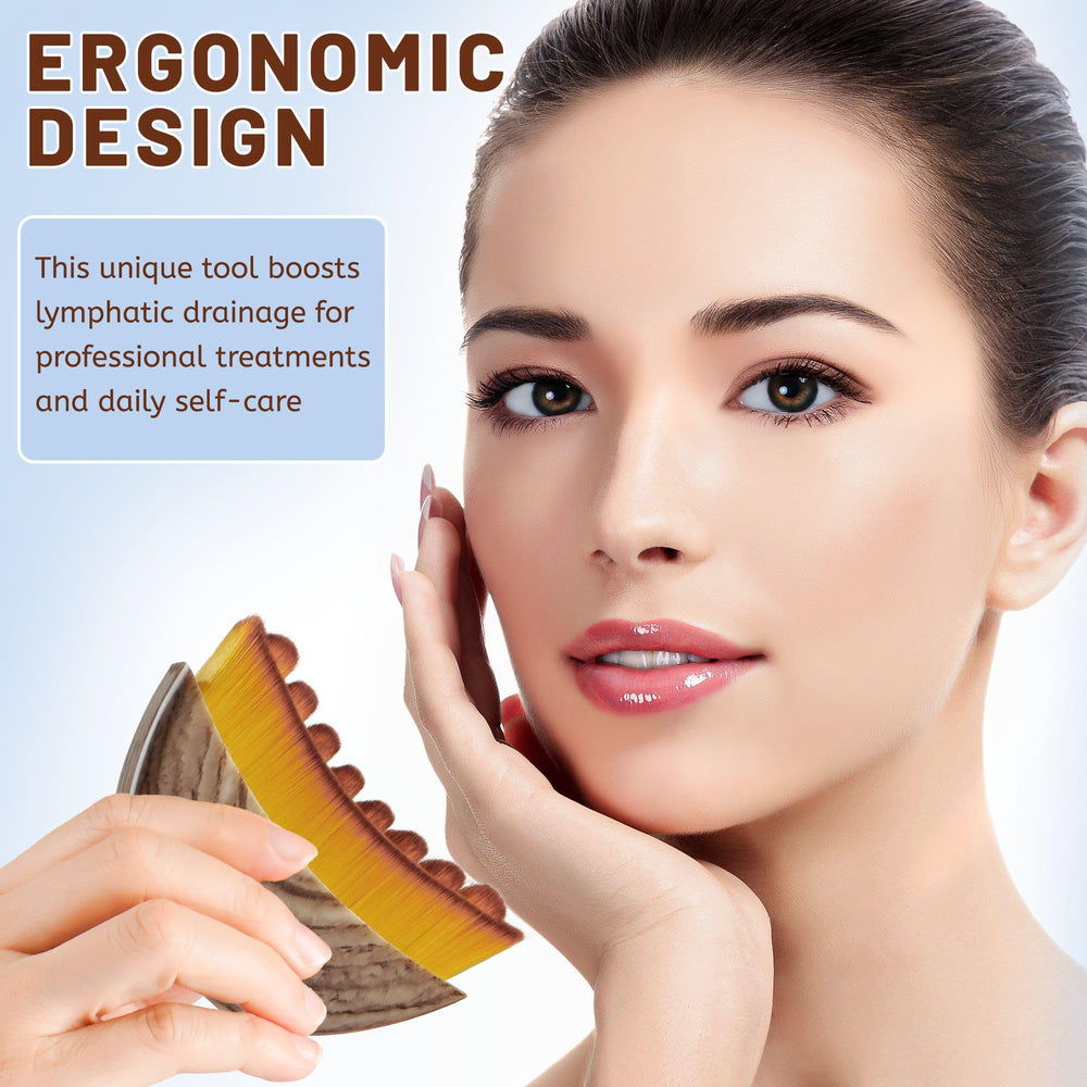 LPZXH Lymphatic Contour Brush with triple-reinforced bristles for durability.