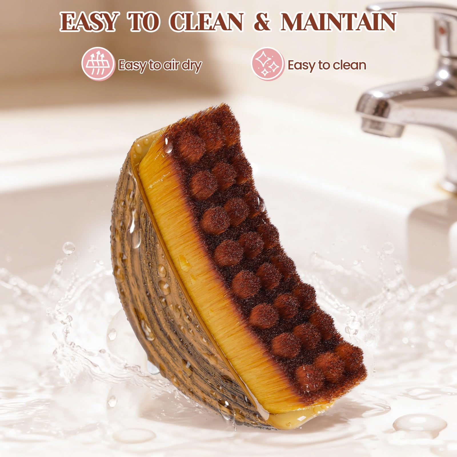 LPZXH skin-friendly bristles suit all skin types with minimal irritation.