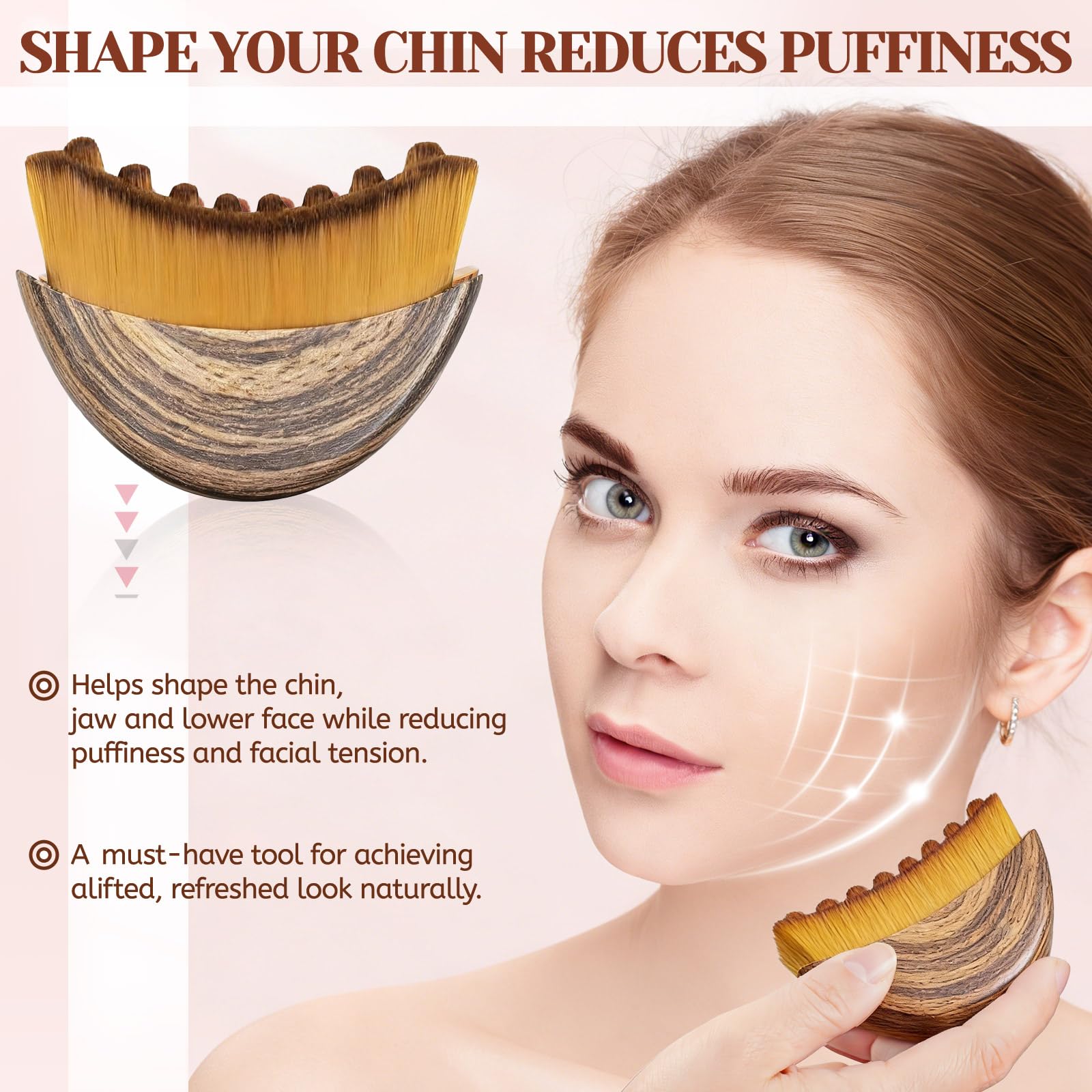 LPZXH soft-bristles face brush delivering gentle massage suitable for sensitive skin.