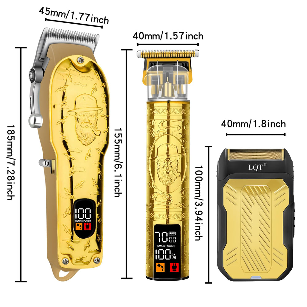 All-in-one LQT grooming kit ideal for home, barbershop, travel.