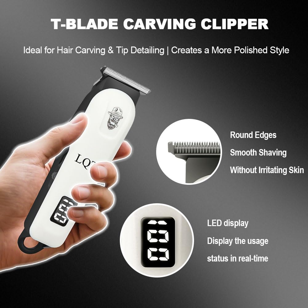 LQT Cordless Clipper at 6500 rpm demonstrating powerful, quiet operation.