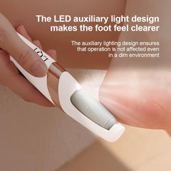 Adjustable speed between 1900 and 2400 RPM for safe, efficient foot care at home