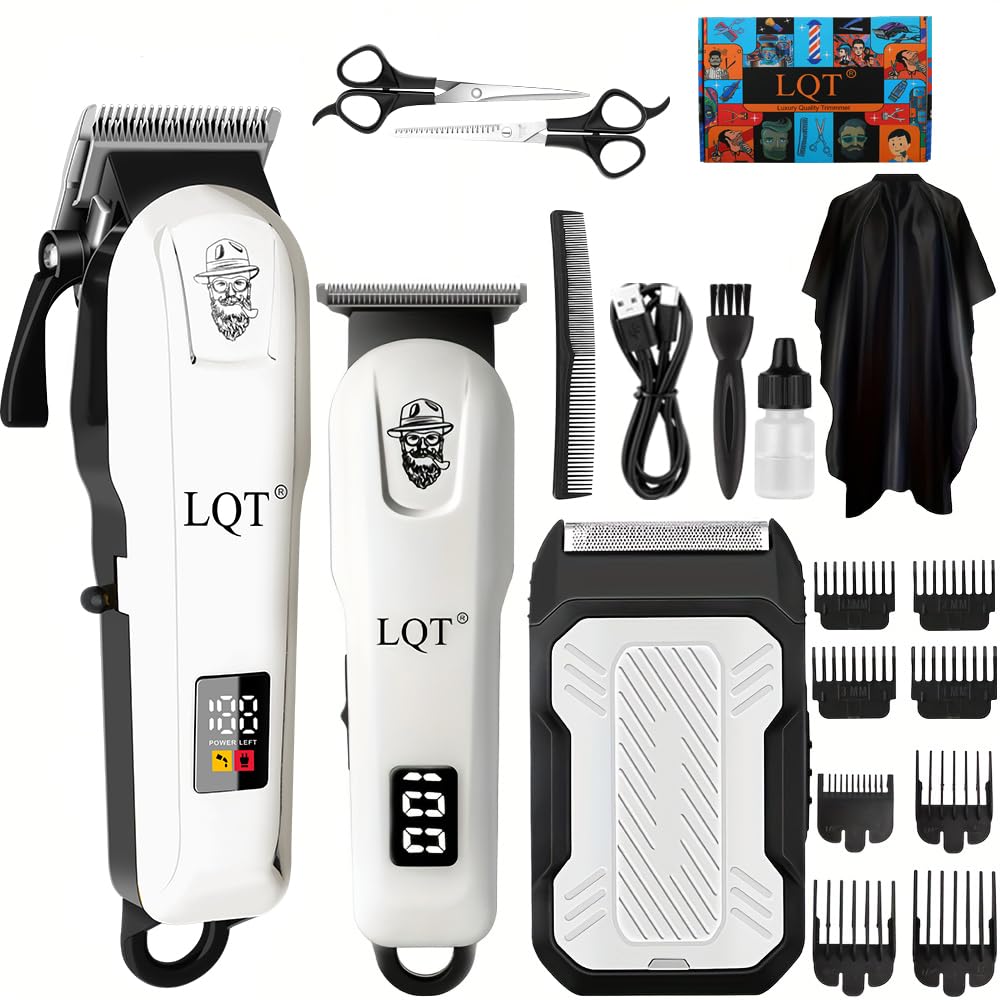 LQT Hair Clippers for Men with adjustable blades for versatile at-home haircuts.