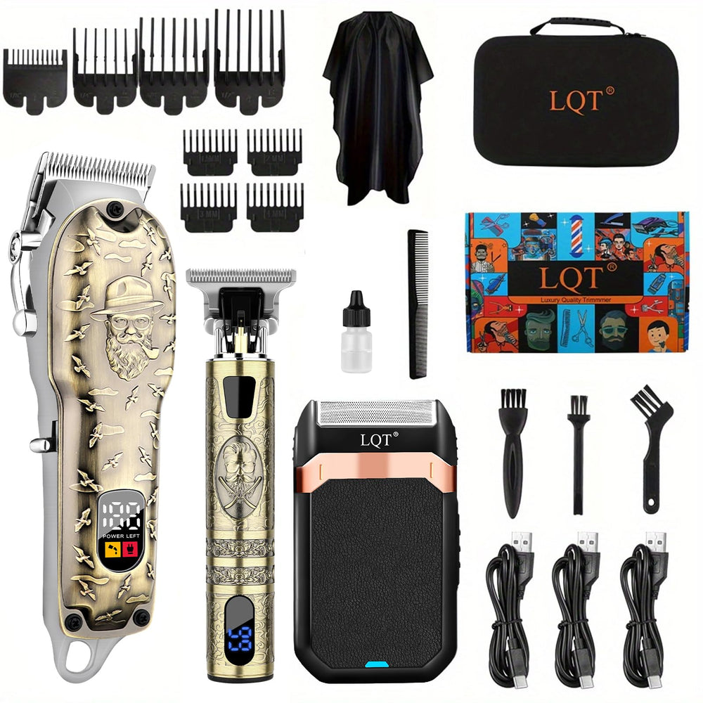 LQT hair clippers with LED display for battery status