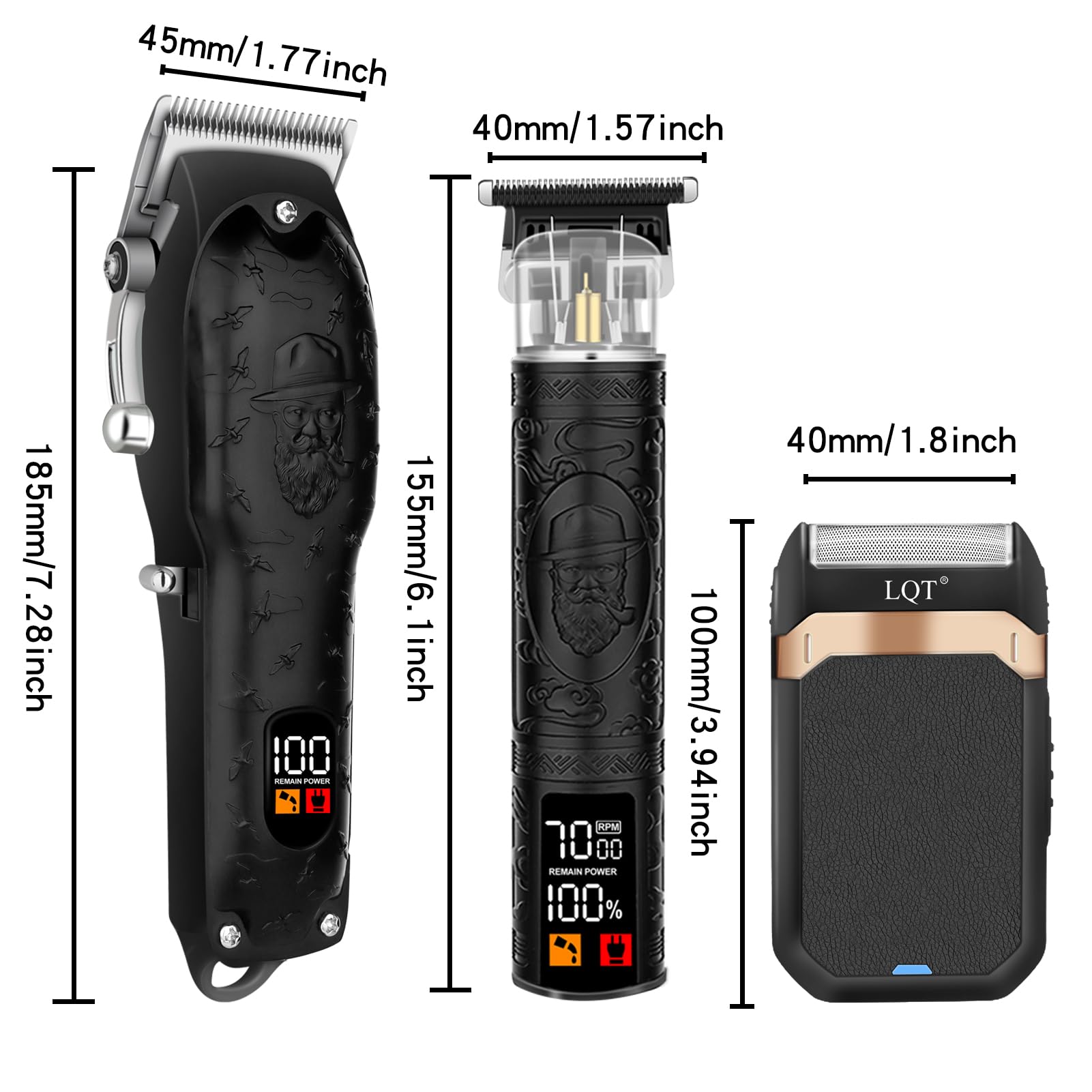 LQT travel-friendly clipper set for on-the-go grooming.