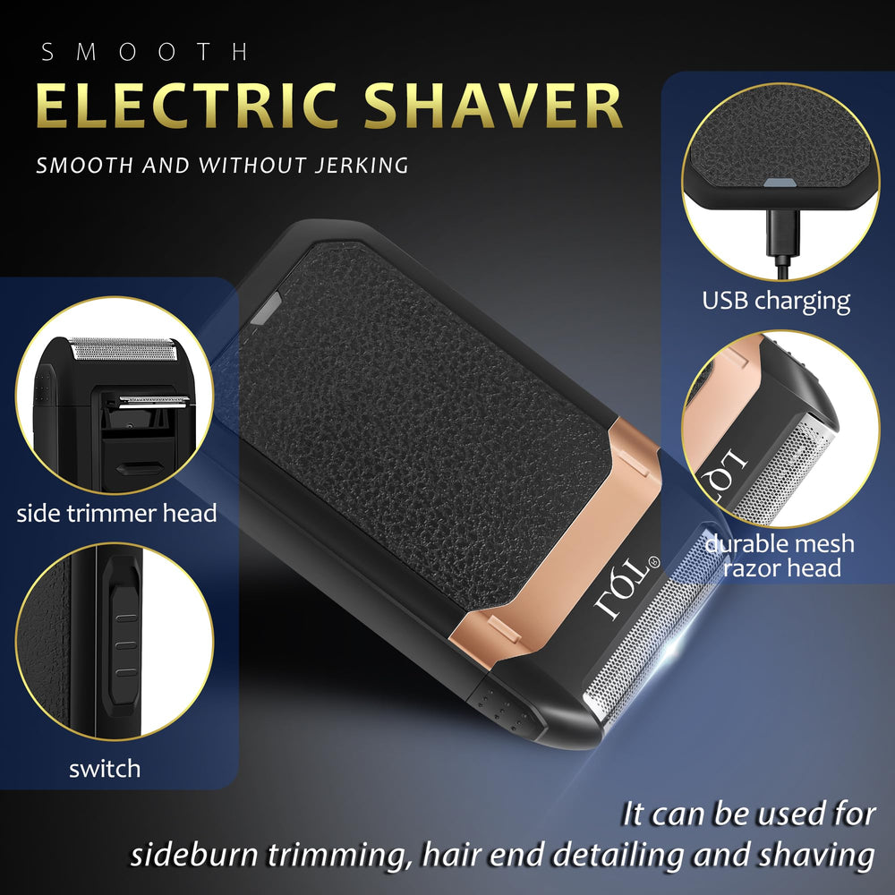 LQT USB charging cables for convenient cordless grooming sessions.