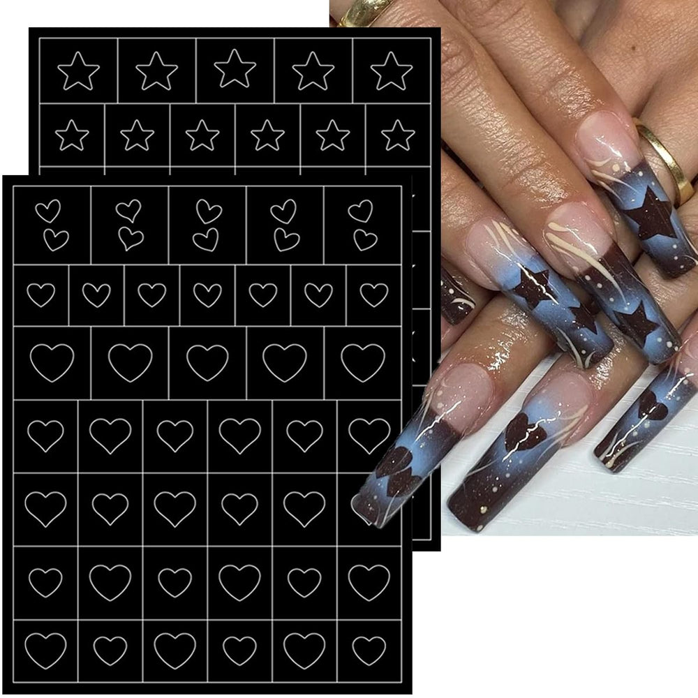  LRKNNO estencil de uñas con flores para manicuras suaves