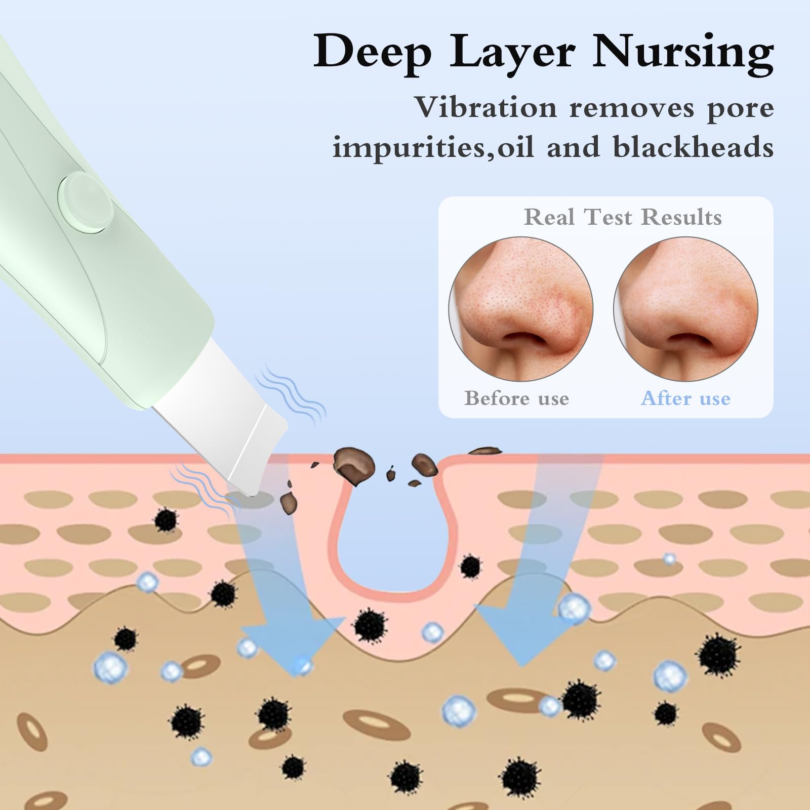 LRUFOB Skin Scrubber removes dirt and oil for clearer skin.