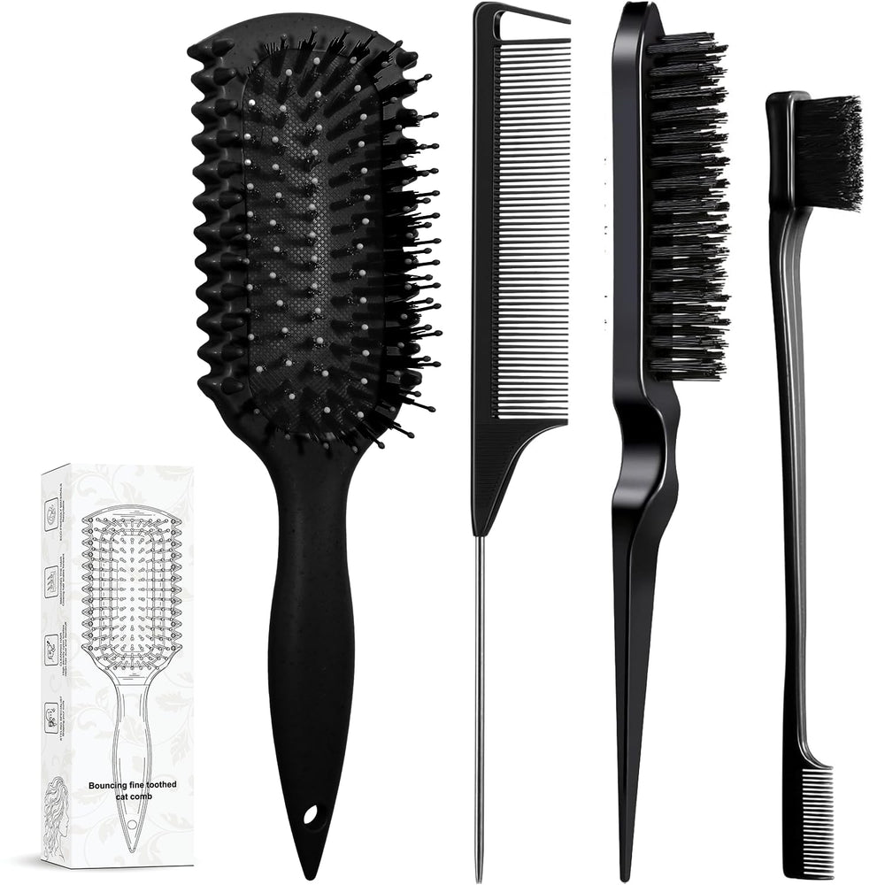 LSKHJT curl defining brush with ergonomic handle for precise styling and parting.