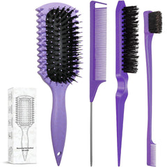 LSKHJT curl-defining brush purple front view for precise styling