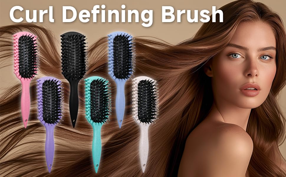 LSKHJT wave and curl compatible brush reduces frizz